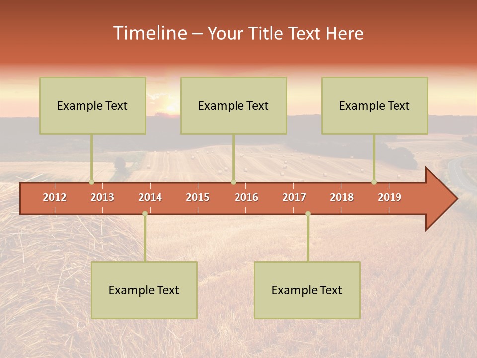 Straw Field PowerPoint Template