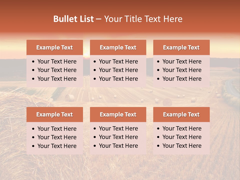 Straw Field PowerPoint Template