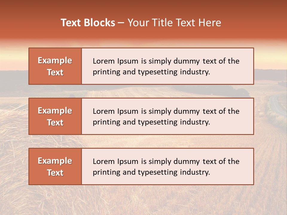Straw Field PowerPoint Template