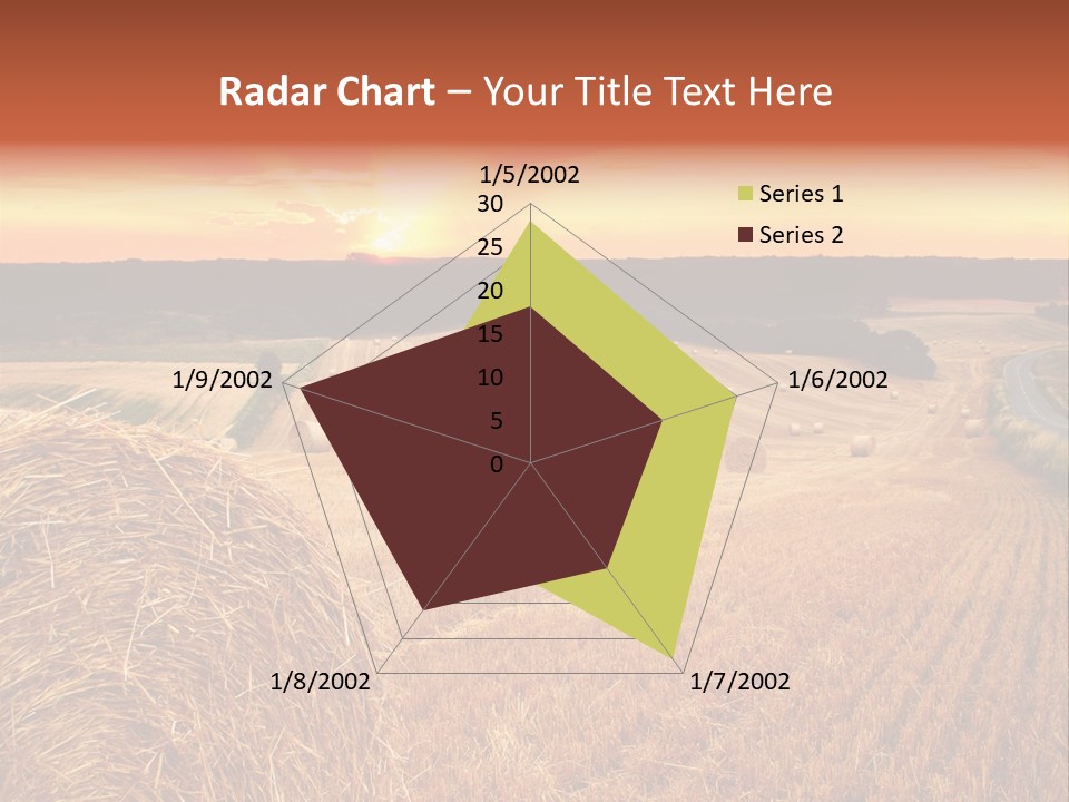 Straw Field PowerPoint Template