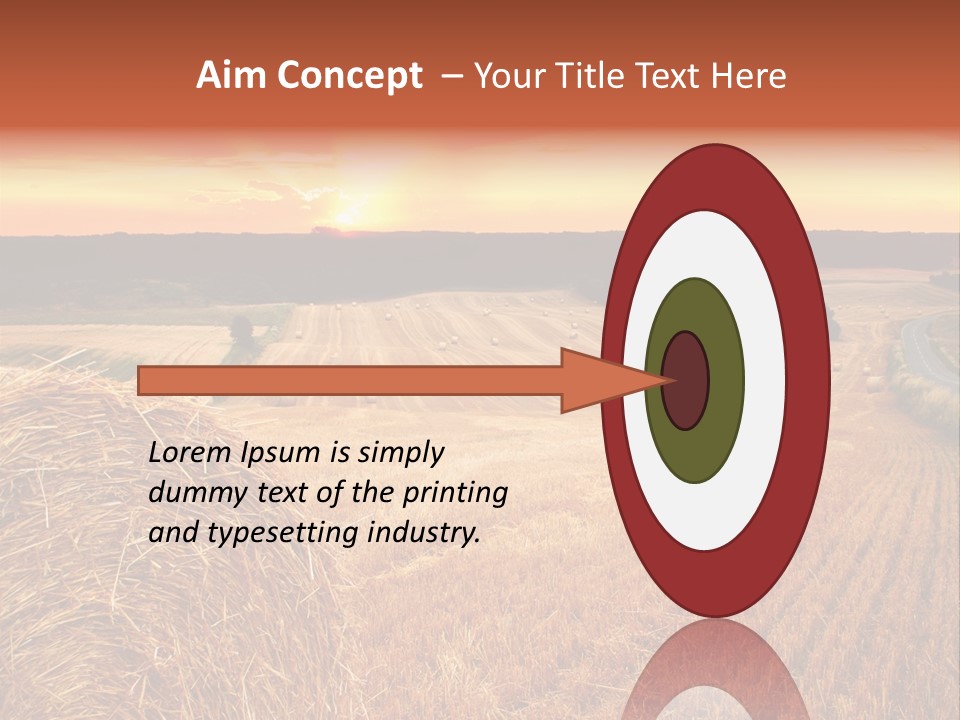 Straw Field PowerPoint Template
