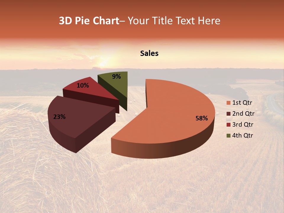 Straw Field PowerPoint Template