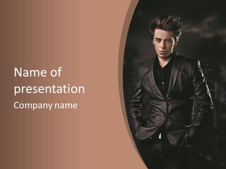 Sensuality Y Model PowerPoint Template