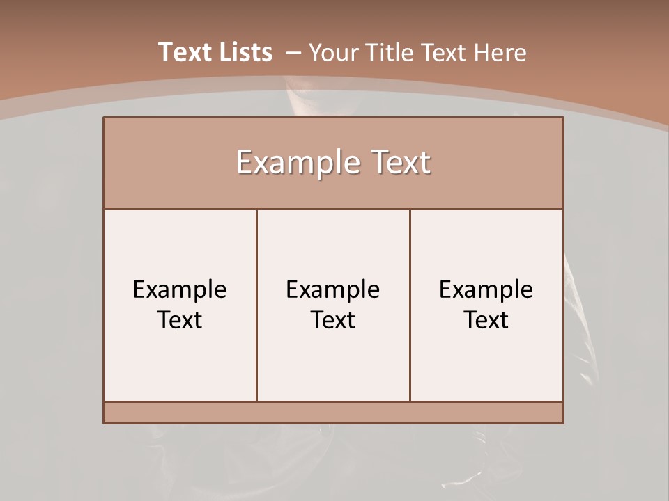 Sensuality Y Model PowerPoint Template