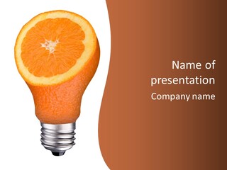 Skull Light Bulb PowerPoint Template