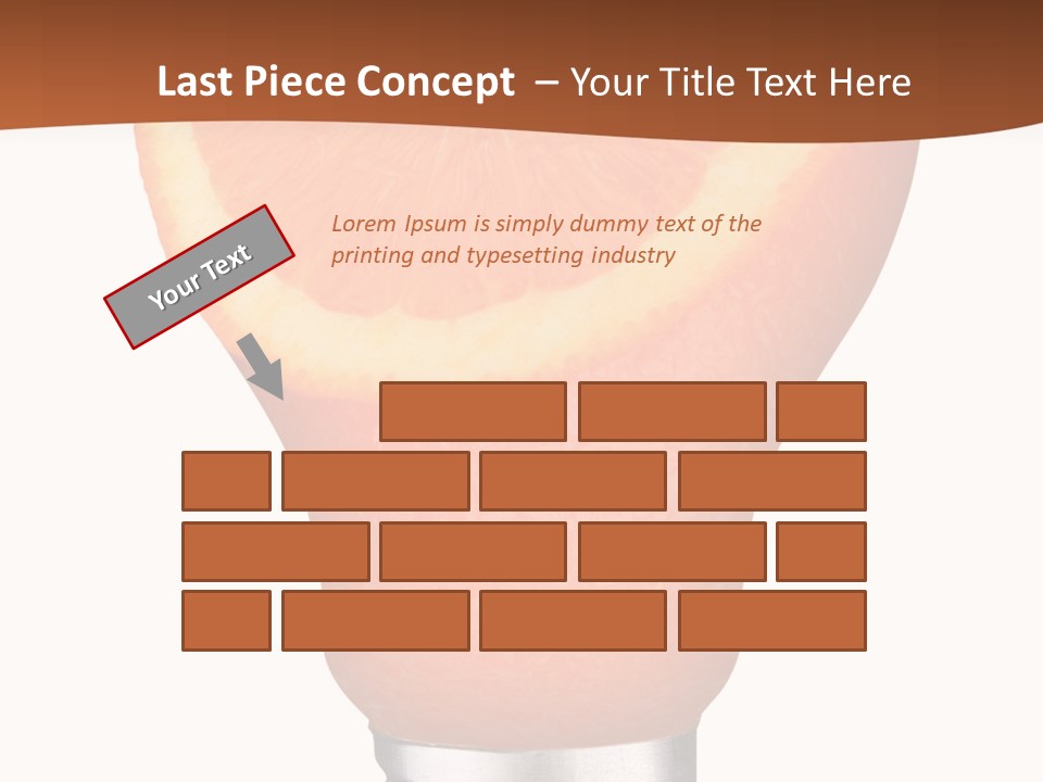 Skull Light Bulb PowerPoint Template