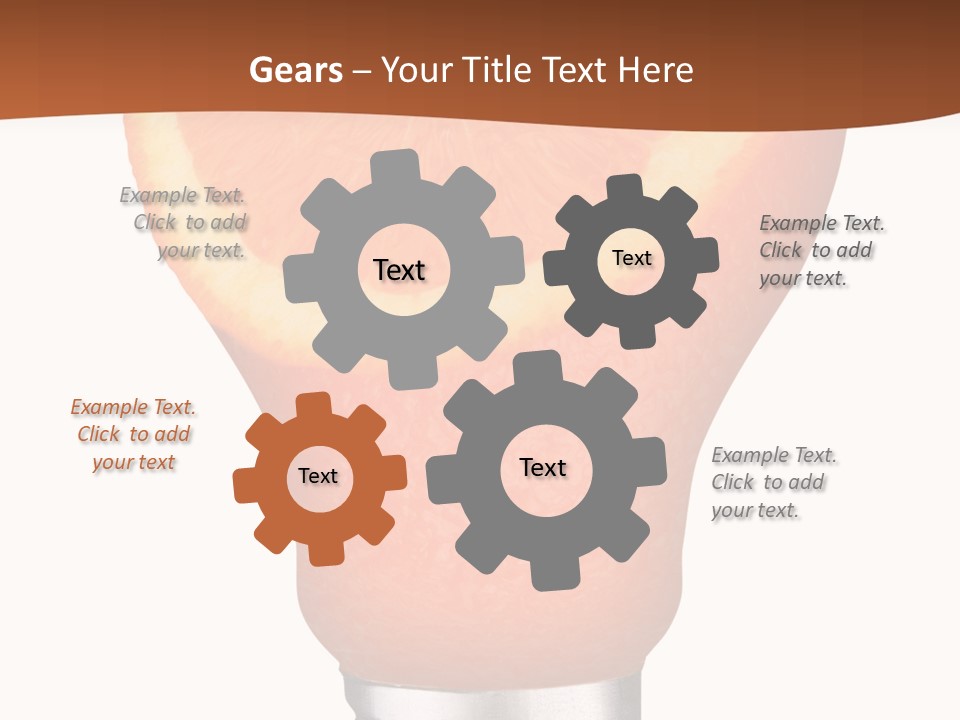 Skull Light Bulb PowerPoint Template