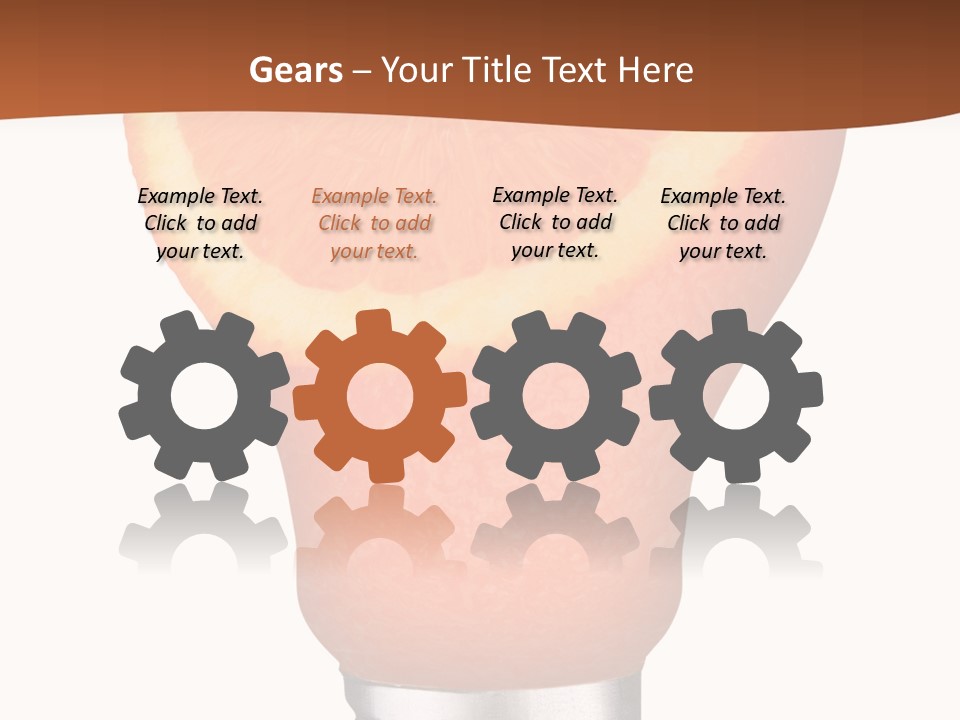 Skull Light Bulb PowerPoint Template