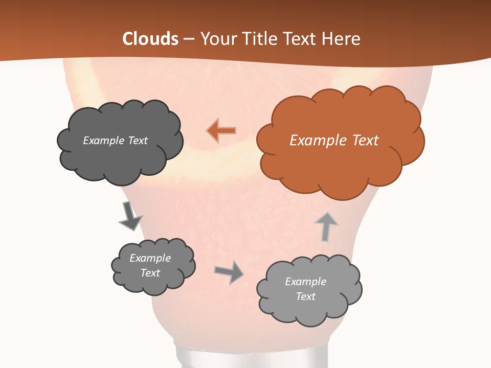 Skull Light Bulb PowerPoint Template