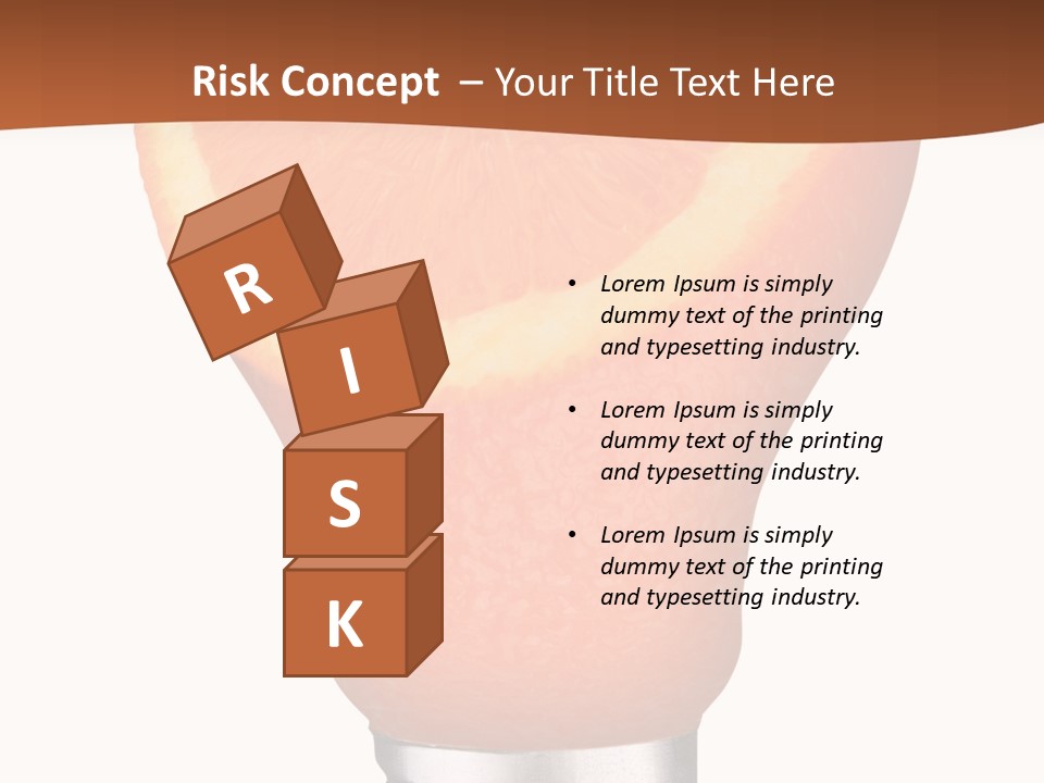 Skull Light Bulb PowerPoint Template