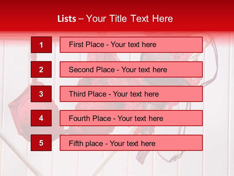 Panties Drying PowerPoint Template
