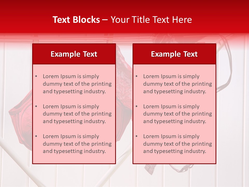 Panties Drying PowerPoint Template