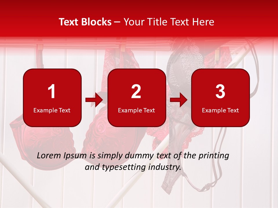 Panties Drying PowerPoint Template