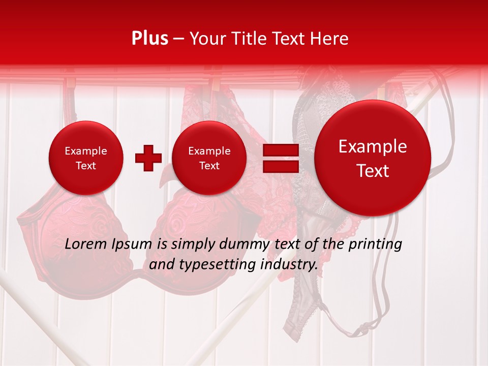 Panties Drying PowerPoint Template