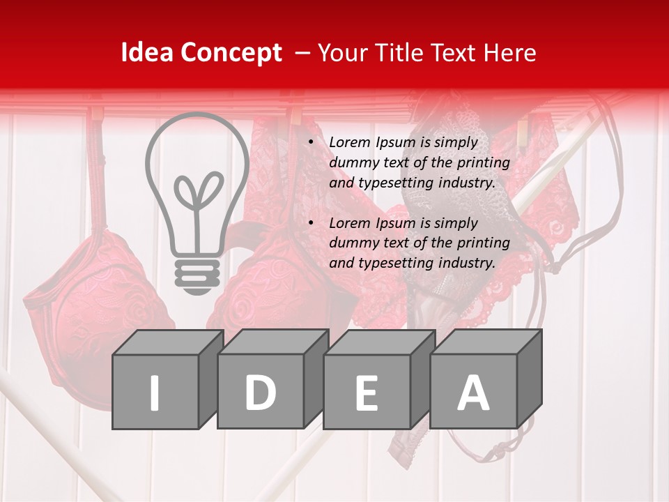 Panties Drying PowerPoint Template