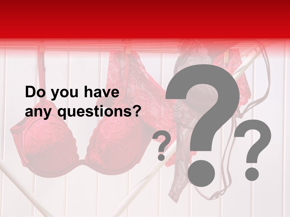 Panties Drying PowerPoint Template