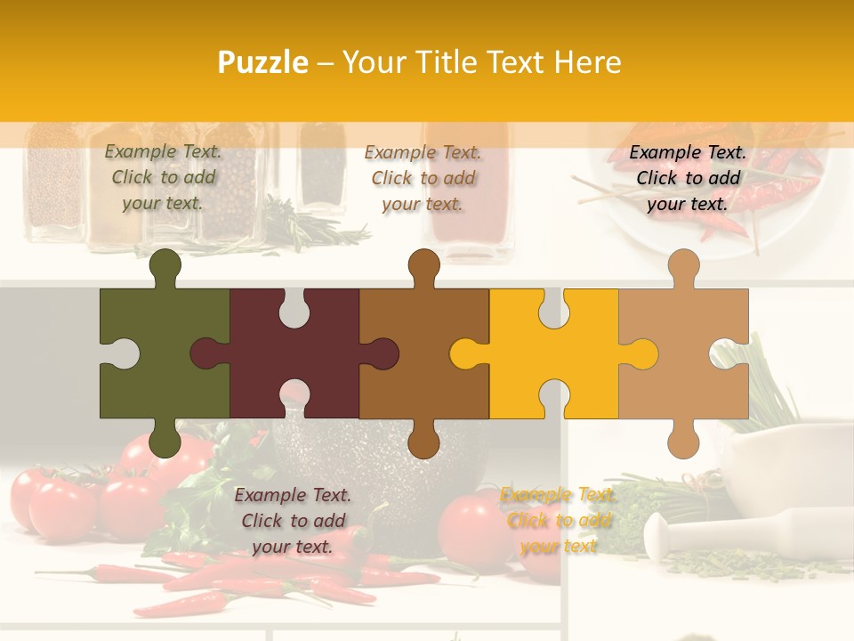 Spices Collage PowerPoint Template