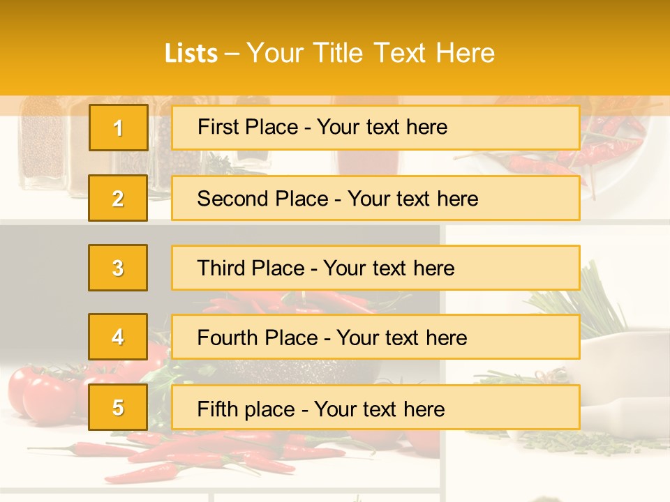 Spices Collage PowerPoint Template