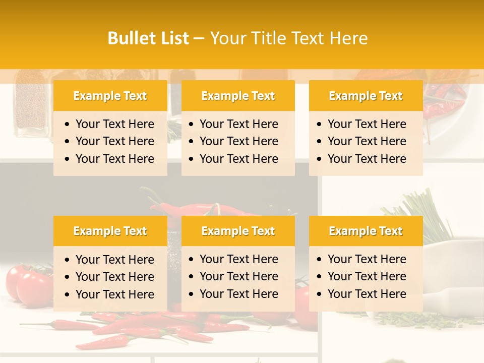 Spices Collage PowerPoint Template