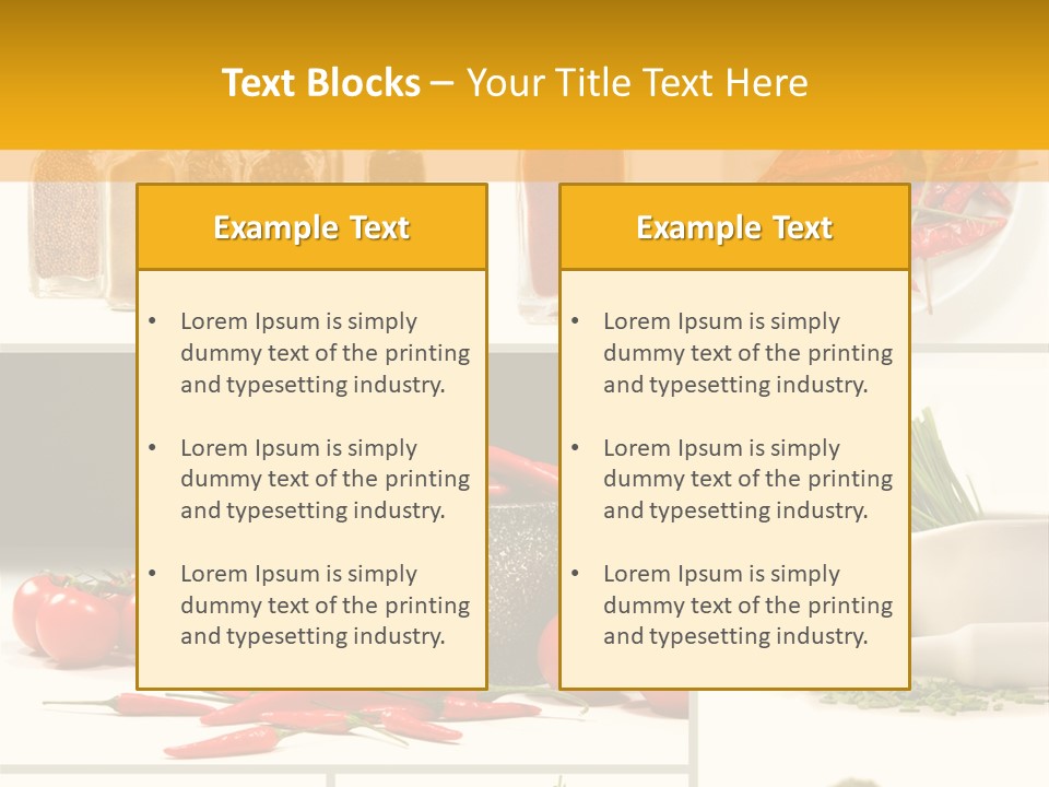 Spices Collage PowerPoint Template
