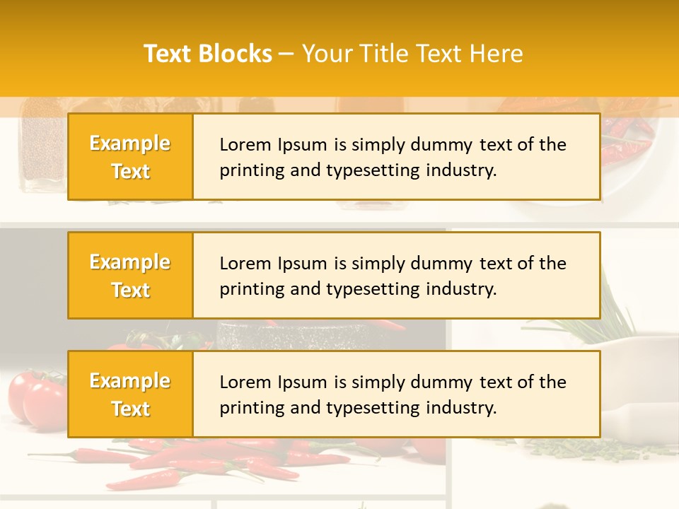 Spices Collage PowerPoint Template