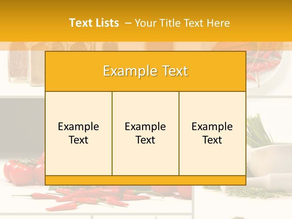 Spices Collage PowerPoint Template