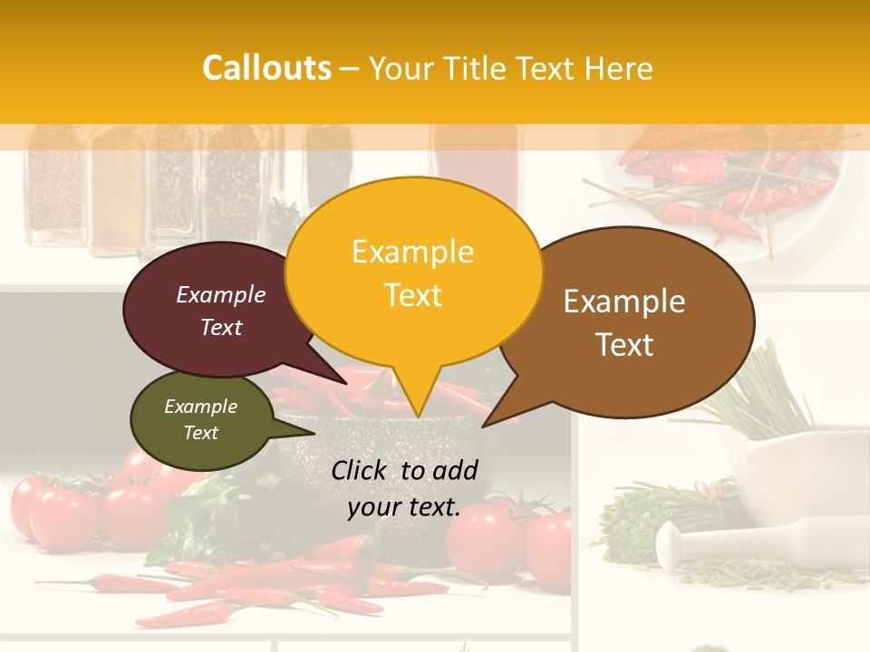 Spices Collage PowerPoint Template