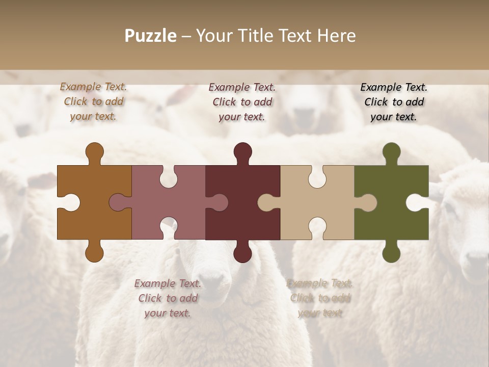 Sheep Herd PowerPoint Template