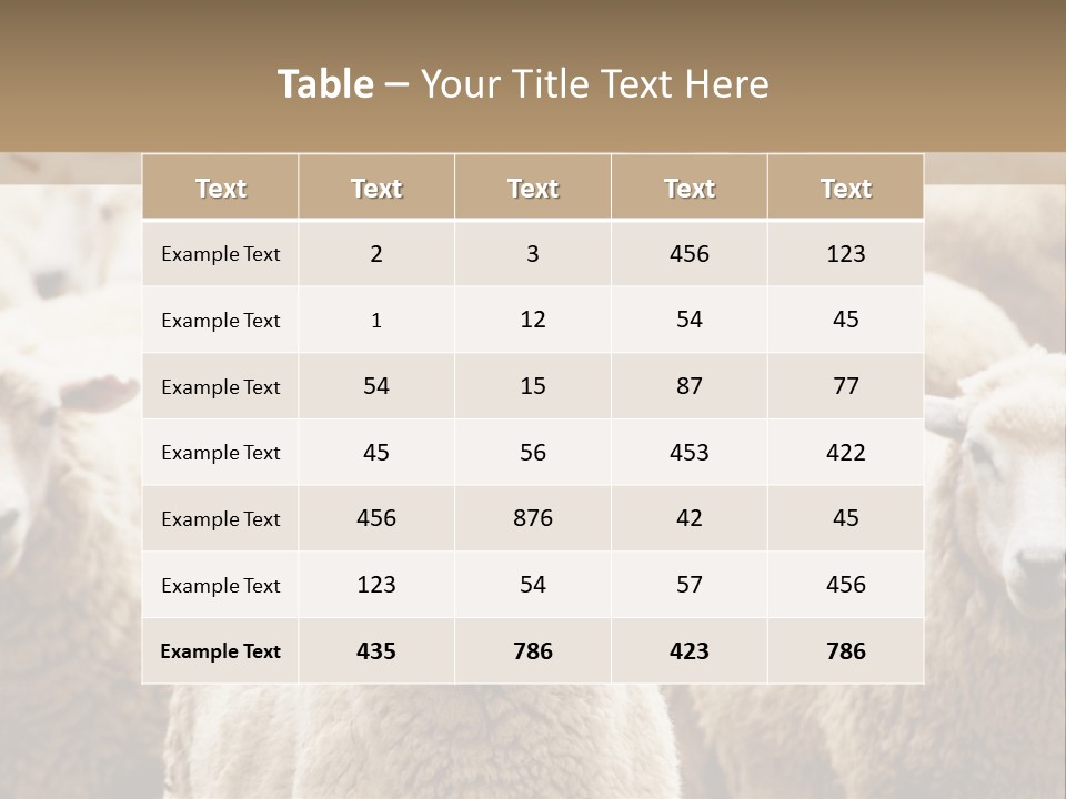 Sheep Herd PowerPoint Template
