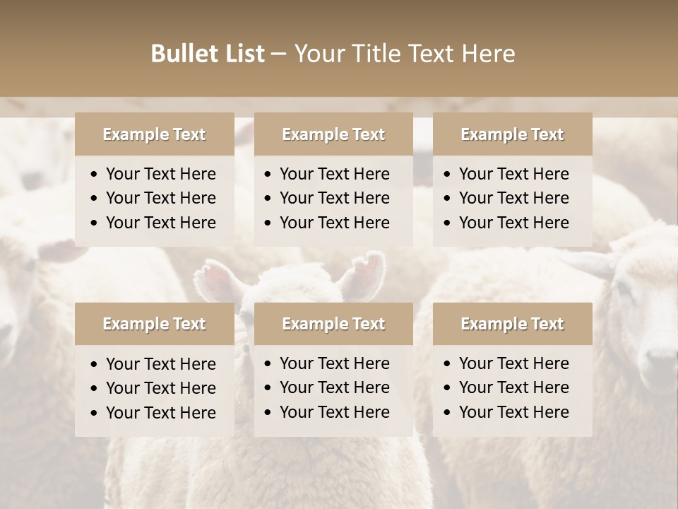 Sheep Herd PowerPoint Template