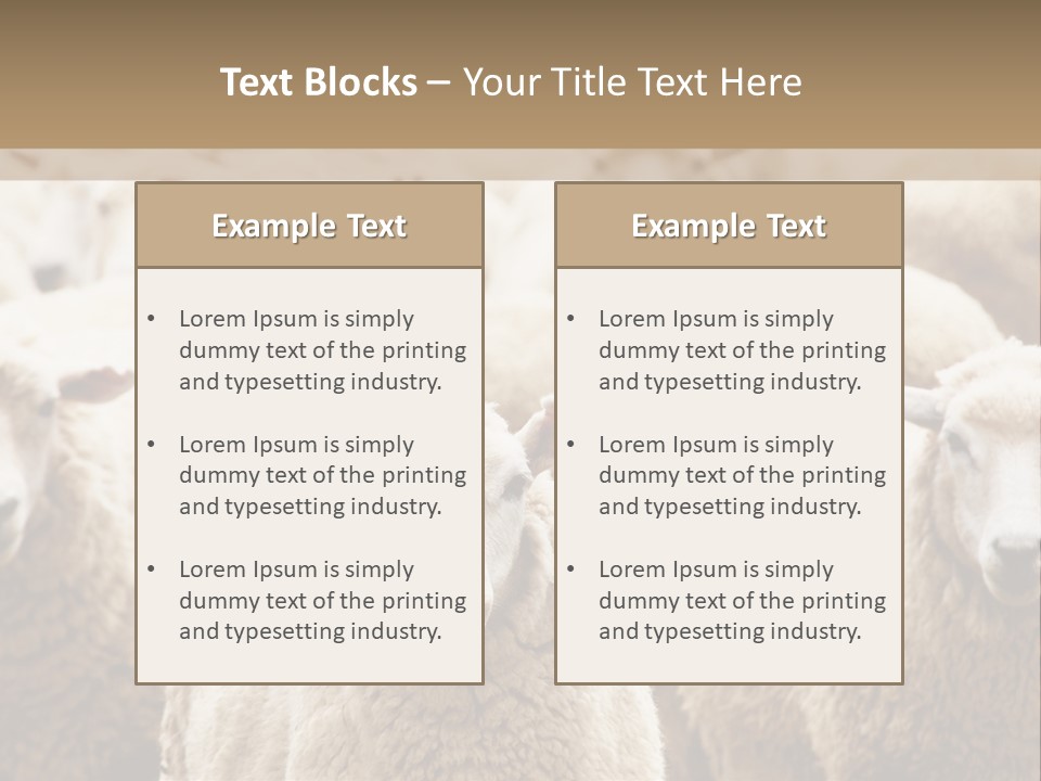 Sheep Herd PowerPoint Template