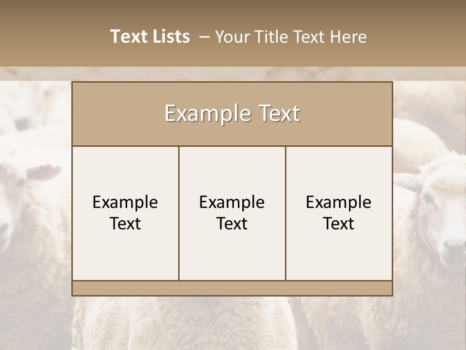 Sheep Herd PowerPoint Template