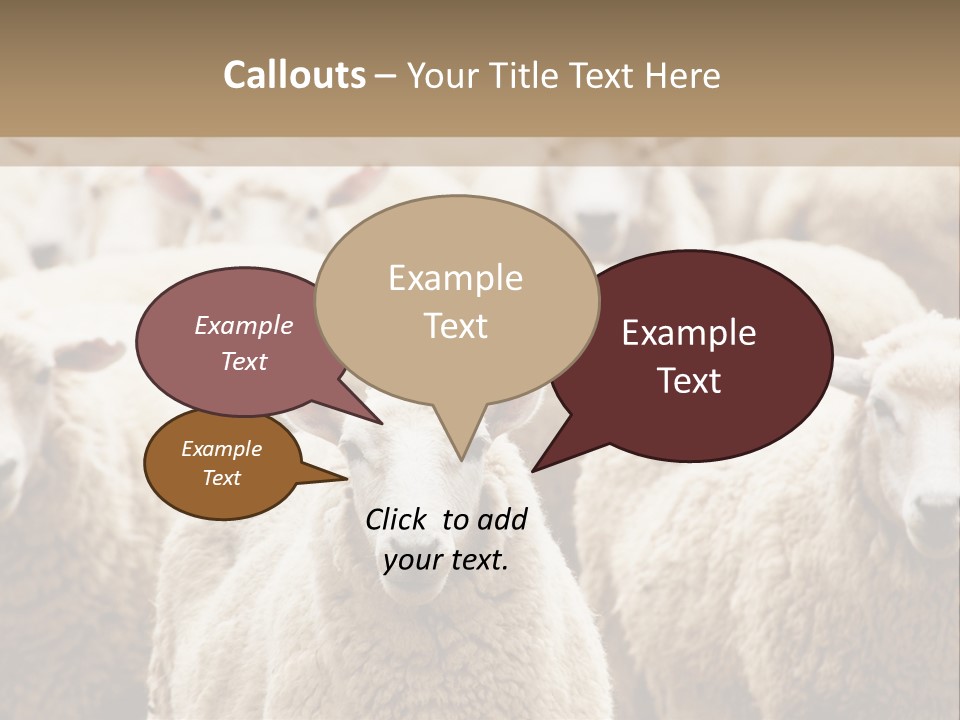 Sheep Herd PowerPoint Template