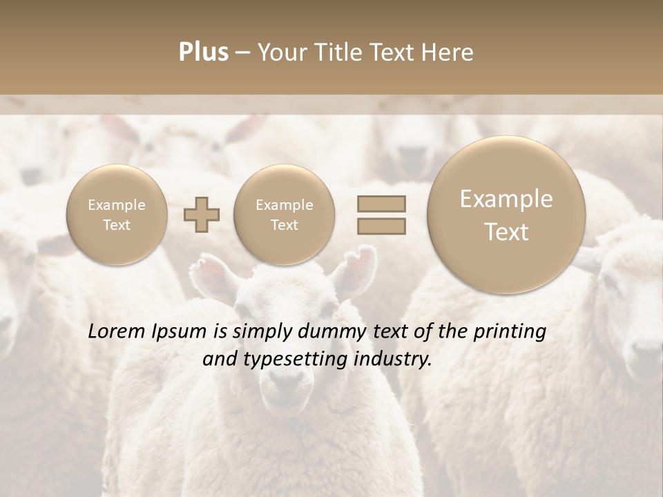 Sheep Herd PowerPoint Template