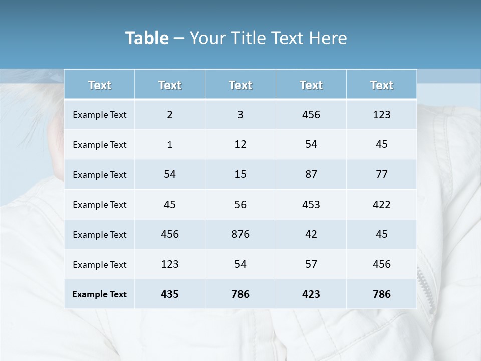 Winter Skin Care PowerPoint Template