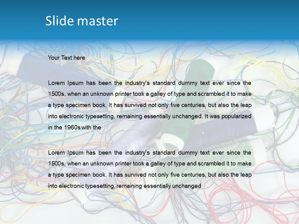 Sew Dressmaker Cloth PowerPoint Template