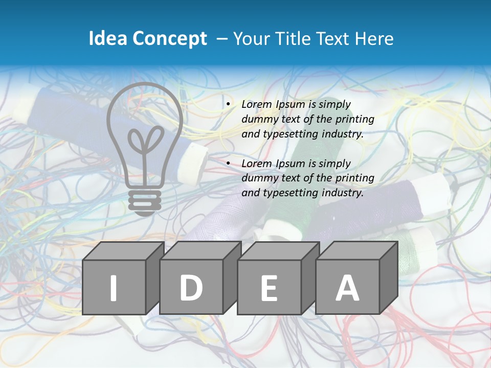 Sew Dressmaker Cloth PowerPoint Template