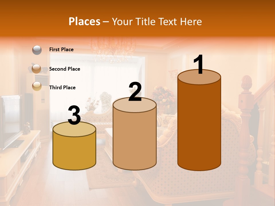 Living Room Furniture Designs PowerPoint Template