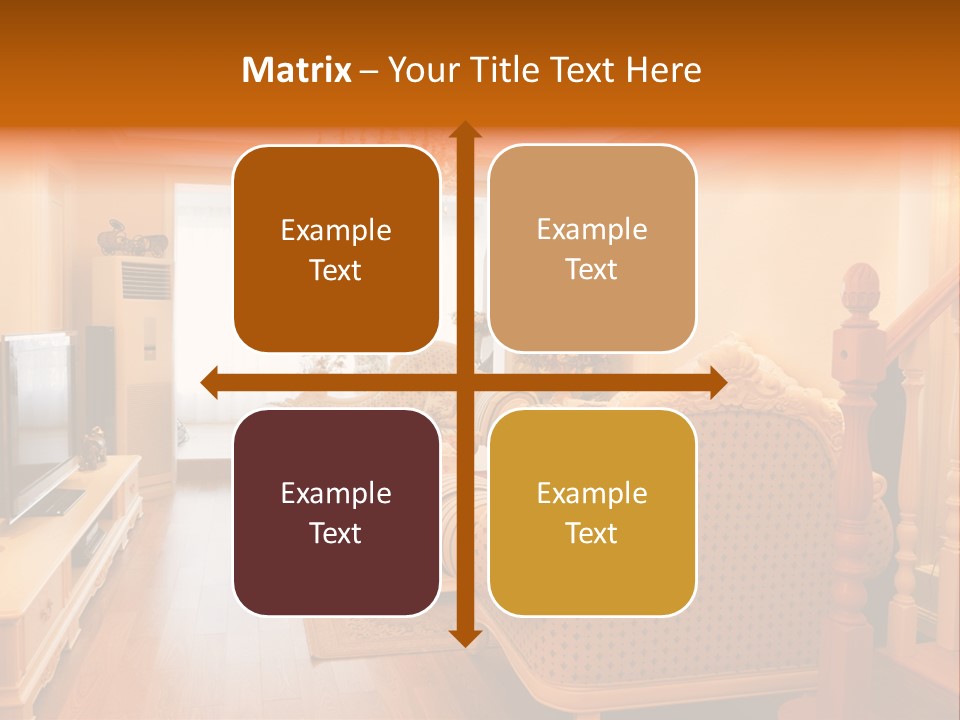 Living Room Furniture Designs PowerPoint Template