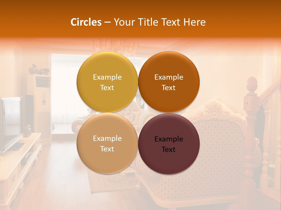 Living Room Furniture Designs PowerPoint Template