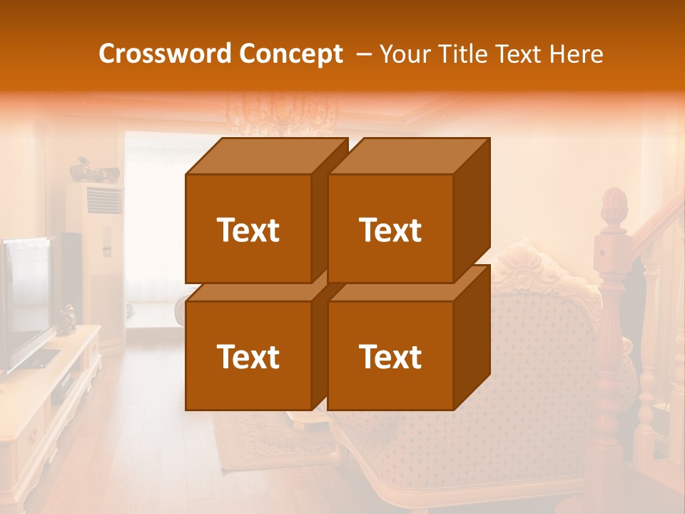 Living Room Furniture Designs PowerPoint Template