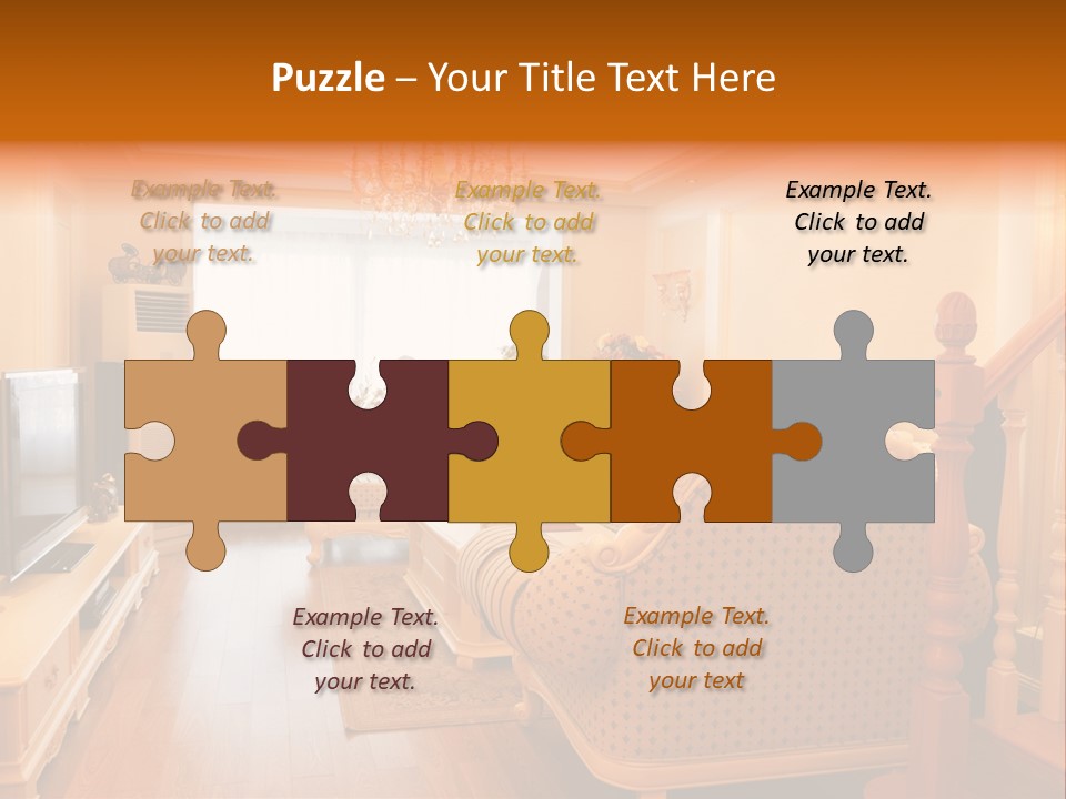 Living Room Furniture Designs PowerPoint Template