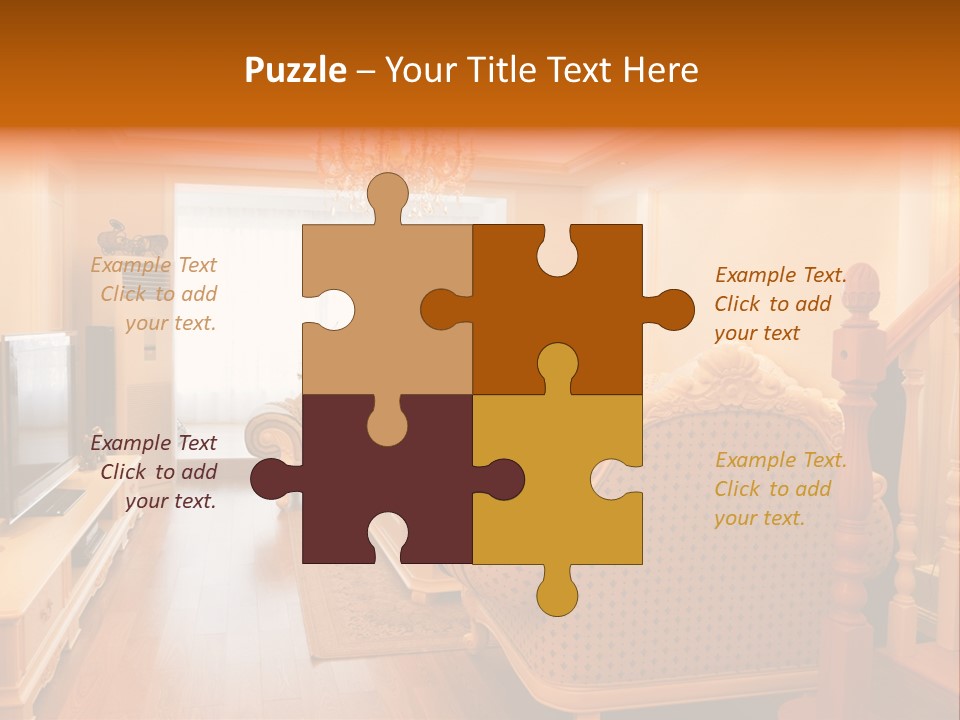 Living Room Furniture Designs PowerPoint Template