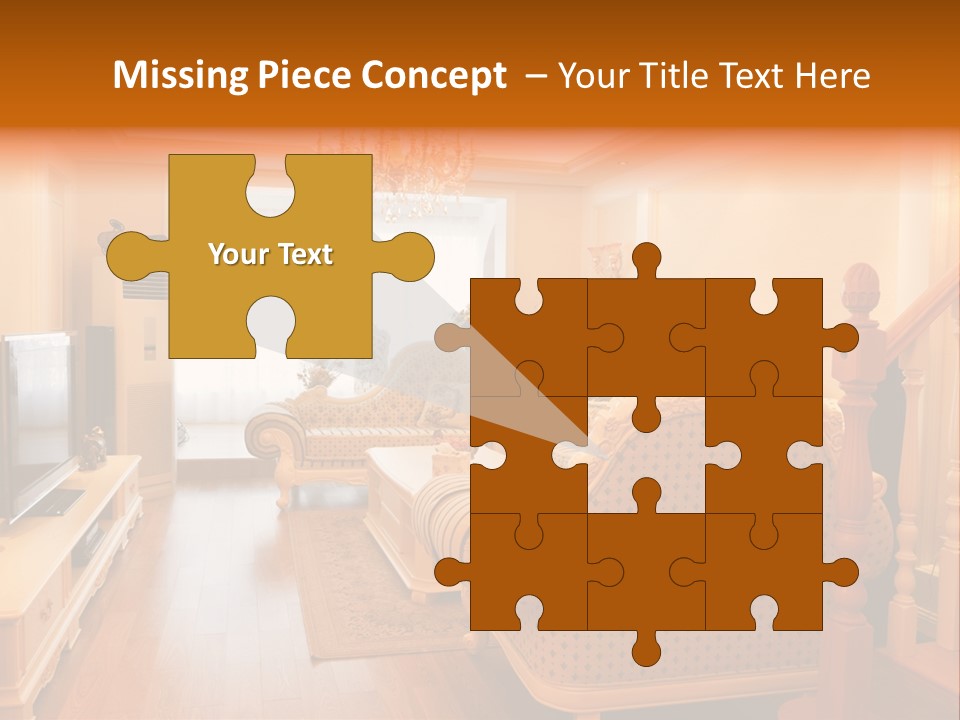 Living Room Furniture Designs PowerPoint Template