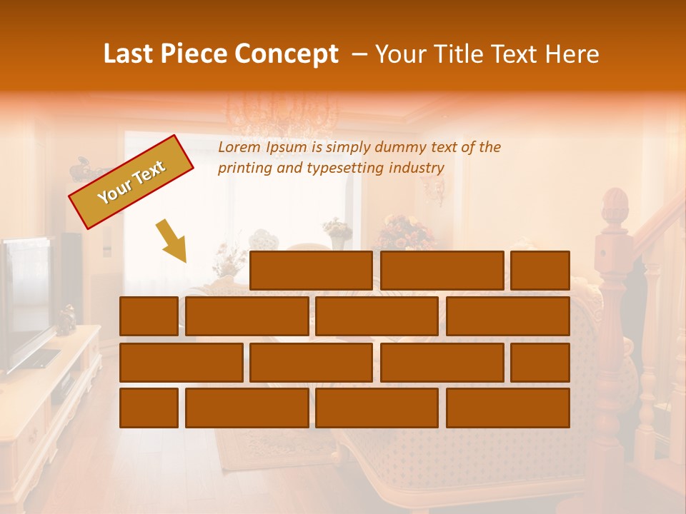 Living Room Furniture Designs PowerPoint Template