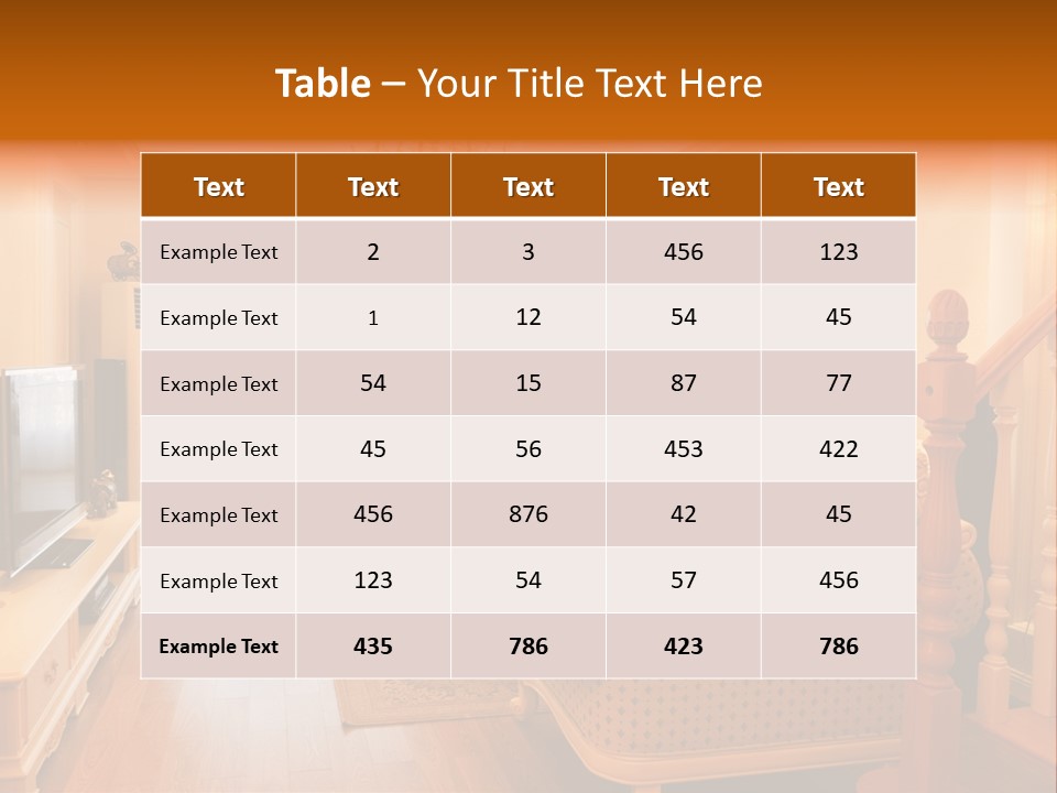Living Room Furniture Designs PowerPoint Template