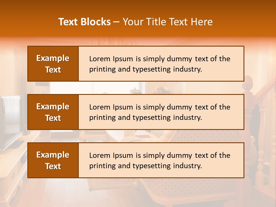 Living Room Furniture Designs PowerPoint Template