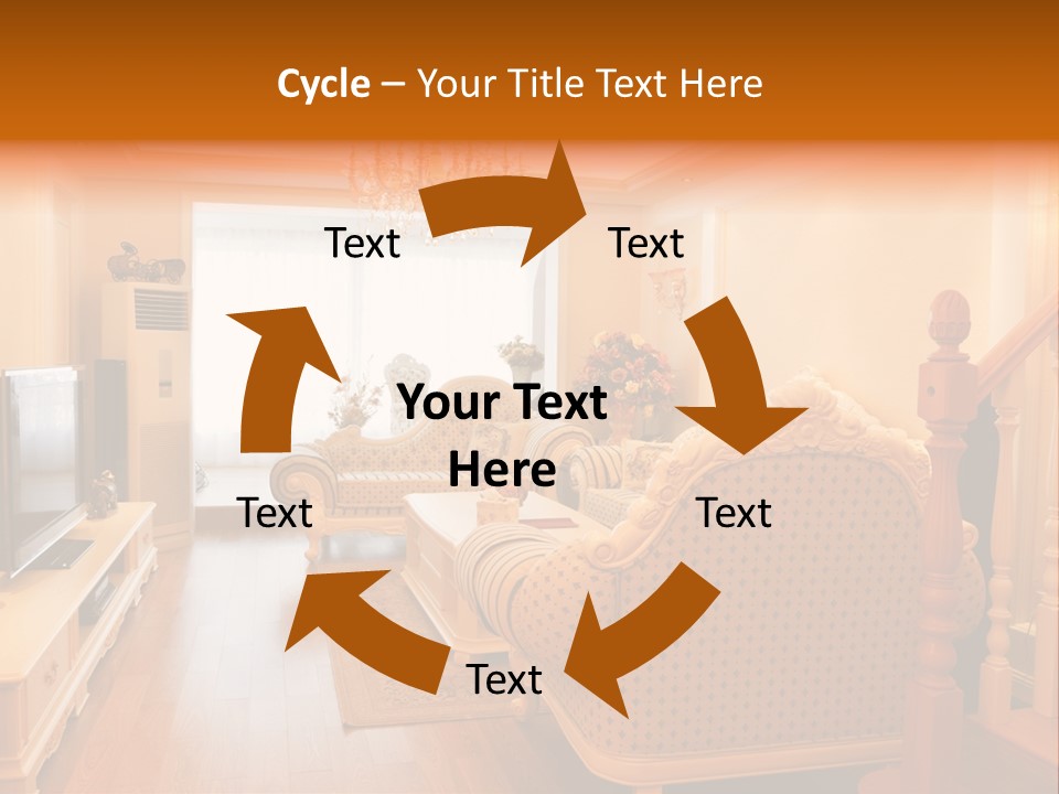 Living Room Furniture Designs PowerPoint Template