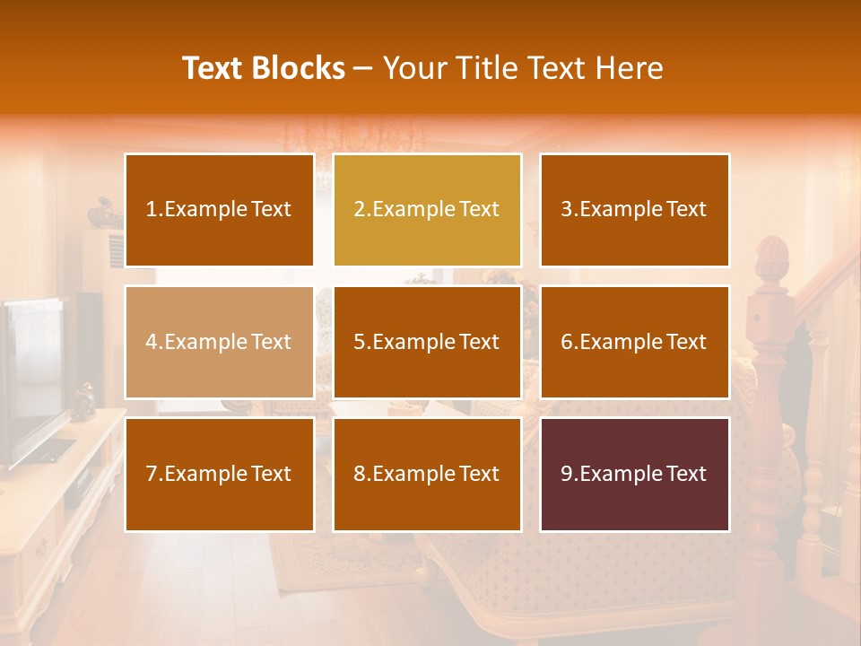 Living Room Furniture Designs PowerPoint Template