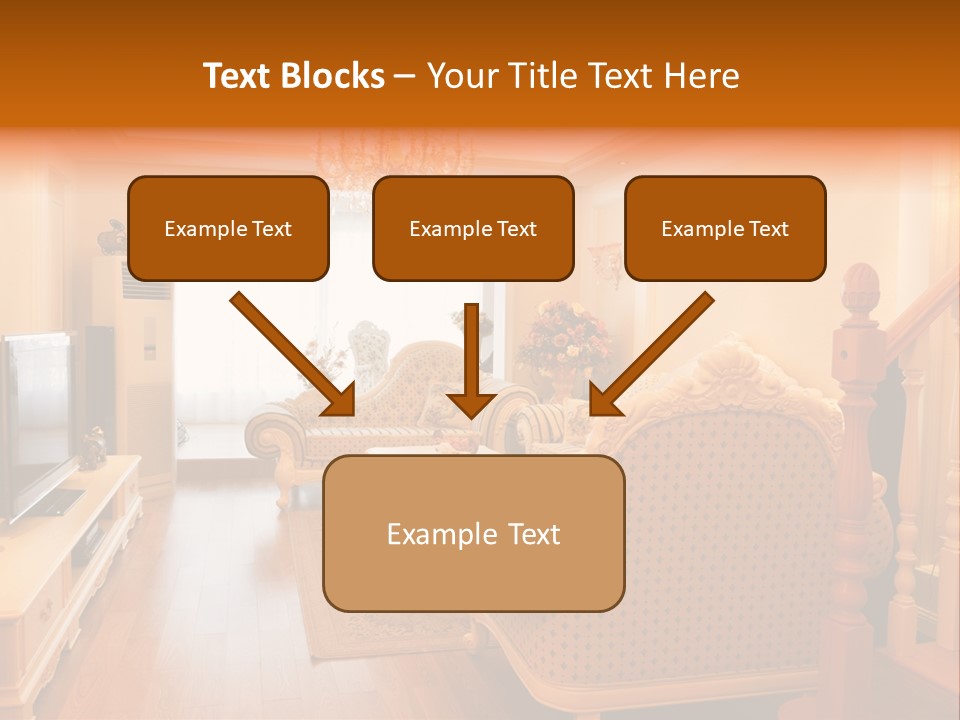 Living Room Furniture Designs PowerPoint Template
